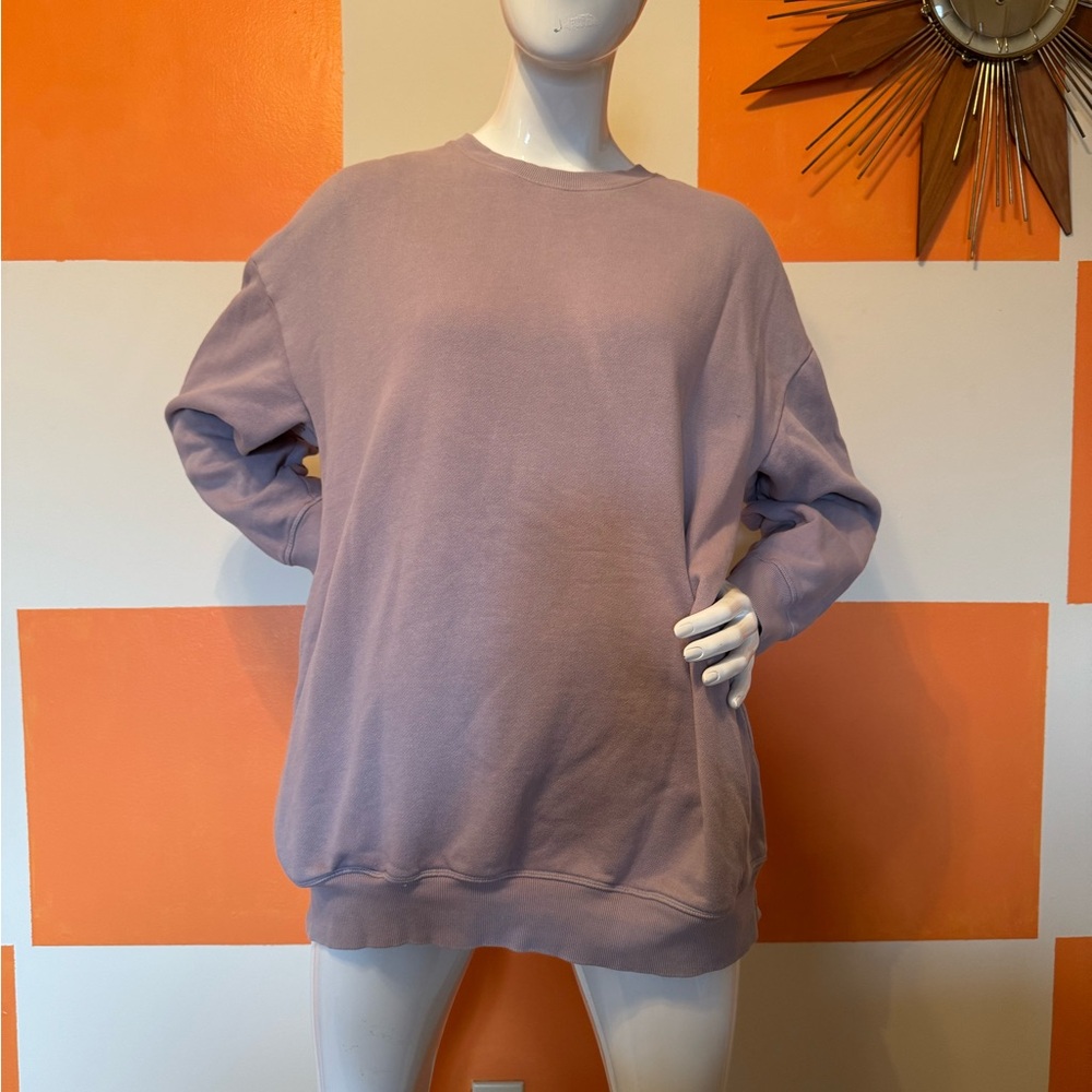 PINK oversized purple sweatshirt